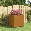 Image de vidaXL Jardinière avec Pieds Lit Surélevé Bac à Fleurs Pot de Plantes Boîte à Fleurs Jardin Patio Terrasse Rouillé 823680