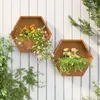 Image de vidaXL Jardinières murales 2 pcs Rouillé Acier corten 46x10x40 cm 823685