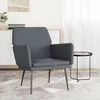Image de 351373 vidaXL Fauteuil Gris foncé 62x79x79 cm Velours
