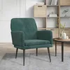 Image de vidaXL Fauteuil Vert foncé 62x79x79 cm Velours 351406