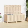 Image de vidaXL Boîte de rangement de jardin 147x68x64 cm Bois massif de pin 823850