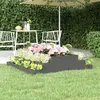 Image de vidaXL Jardinière Gris 110x110x27 cm Bois massif de pin 823901
