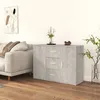 Image de 823346 vidaXL Buffet Gris béton 91x295x65 cm Bois dingénierie