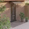 Image de vidaXL Auvent de Porte Marquise Solaire avec Support Abri Protection contre Pluie Banne Entrée Porte Patio Noir 150x100 153573