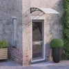 Image de vidaXL Auvent de Porte Marquise Solaire avec Support Abri Protection contre Pluie Banne Entrée Porte Patio 100x75 cm 153588