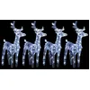 Image de vidaXL Rennes de Noël 4 pcs 160 LED Blanc froid Acrylique 3154255