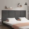 Image de vidaXL Tête de lit murale Gris 206x3x915 cm Bois massif de pin 824670