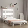 Image de vidaXL Tête de lit murale Blanc 141x3x915 cm Bois massif de pin 824709