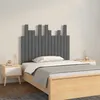 Image de vidaXL Tête de lit murale Gris 955x3x80 cm Bois massif de pin 824785