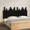 Image de vidaXL Tête de lit murale Noir 166x3x80 cm Bois massif de pin 824812