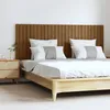 Image de vidaXL Tête de lit murale Marron miel 166x3x60 cm Bois massif de pin 824861