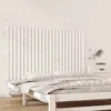 Image de vidaXL Tête de lit murale Blanc 147x3x90 cm Bois massif de pin 824894