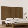 Image de vidaXL Tête de lit murale Marron miel 1595x3x90 cm Bois massif de pin 824901