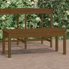 Image de vidaXL Banc de jardin marron miel 109x44x45 cm bois de pin massif 824007