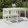 Image de vidaXL Table de jardin blanc 1595x825x110 cm bois massif de pin 824096