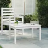 Image de vidaXL Table de jardin blanc 825x505x45 cm bois massif de pin 824114