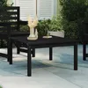 Image de vidaXL Table de jardin noir 825x825x45 cm bois massif de pin 824124