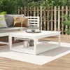 Image de vidaXL Table de jardin blanc 121x825x45 cm bois massif de pin 824149