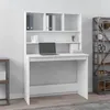 Image de vidaXL Bureau avec étagères Blanc 102x45x148 cm Bois dingénierie 823000