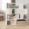 Image de vidaXL Bibliothèque-Séparateur de pièce Blanc brillant 105x24x102 cm 823247