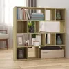 Image de vidaXL Bibliothèque-Séparateur de pièce Chêne Sonoma 105x24x102 cm 823248