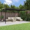 Image de vidaXL Pergola avec toit rétractable anthracite 395x292x230 cm 360119