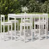 Image de vidaXL Ensemble de bar de jardin 7 pcs blanc bois de pin massif ensemble de bar ensemble de meubles ensemble de bar 3154761