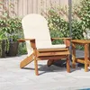 Image de vidaXL Chaise de jardin Adirondack avec coussins bois massif dacacia 360031