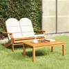 Image de vidaXL Ensemble de Salon de Jardin Adirondack 2 pcs Bancs avec Dossier et Accoudoirs Ensemble de Meubles avec Table Basse 360042