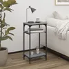 Image de vidaXL Table dappoint Sonoma gris 40x30x75 cm Bois dingénierie 825800