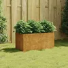 Image de vidaXL Jardinière 80x40x40 cm acier corten 824530