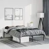 Image de vidaXL Cadre de lit métal noir 135x190 cm 350845