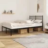 Image de vidaXL Cadre de lit métal sans matelas avec tête de lit noir 120x190cm 350861