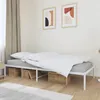 Image de vidaXL Cadre de lit métal sans matelas blanc 90x200 cm 350906
