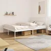 Image de vidaXL Cadre de lit métal sans matelas et tête de lit blanc 160x200 cm 350934