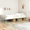 Image de vidaXL Cadre de lit métal avec tête de lit-pied de lit blanc 160x200cm 350952