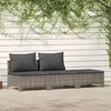 Image de vidaXL Salon de jardin 3 pcs avec coussins Gris Résine tressée salon de jardin ensemble de salon dextérieur ensemble de 362692
