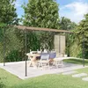 Image de vidaXL Auvent taupe 4x3 m 180 g/m² tissu et acier 362396