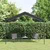 Image de vidaXL Tente à auvent anthracite 3x3 m acier et tissu gazebo tente de jardin gazebo extérieur gazebo de jardin 362450