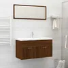 Image de vidaXL Ensemble de meubles de salle de bain 2 pcs Chêne marron 826625