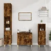 Image de vidaXL Armoire de bain chêne fumé 30x30x190 cm bois dingénierie 819793
