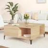 Image de vidaXL Table basse chêne sonoma 80x80x365 cm bois dingénierie 821103