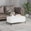 Image de vidaXL Table basse Blanc 90x50x365 cm Bois dingénierie 821116