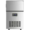 Image de Machine à glaçons - VIDAXL - Argentée - 45 kg de glace par jour - Indicateur lumineux intelligent