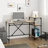 Image de vidaXL Bureau et étagères chêne sonoma 135x50x90cm bois ingénierie-fer 826710