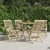 Image de vidaXL Chaises de jardin pliantes 4 pcs gris 56x61x89 cm bois de teck 3155070