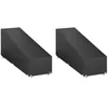 Image de vidaXL Housses pour chaise longue 2 pcs 12 oeillets 205x75x40-70 cm PE 3155394