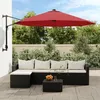 Image de vidaXL Parasol mural rouge vif 290 cm 362891