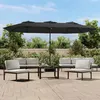 Image de vidaXL Parasol de Jardin à Double Tête avec LED Pare-soleil de Patio Abri de Soleil Parasol de Plage Terrasse Extérieur 362955