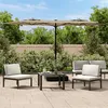 Image de vidaXL Parasol de jardin à double tête taupe 316x145 cm 362964